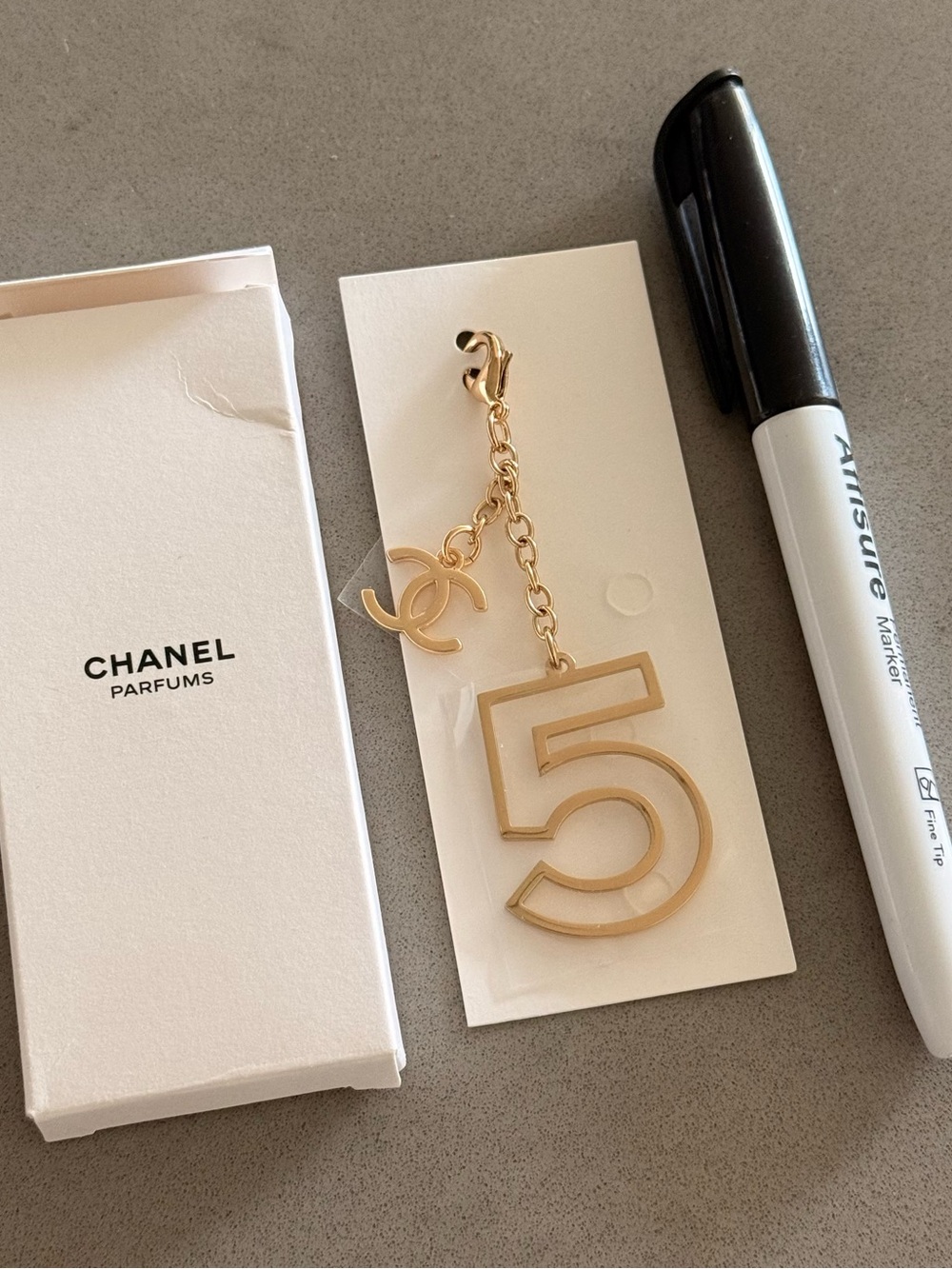 Chanel N5 CC Large keychain